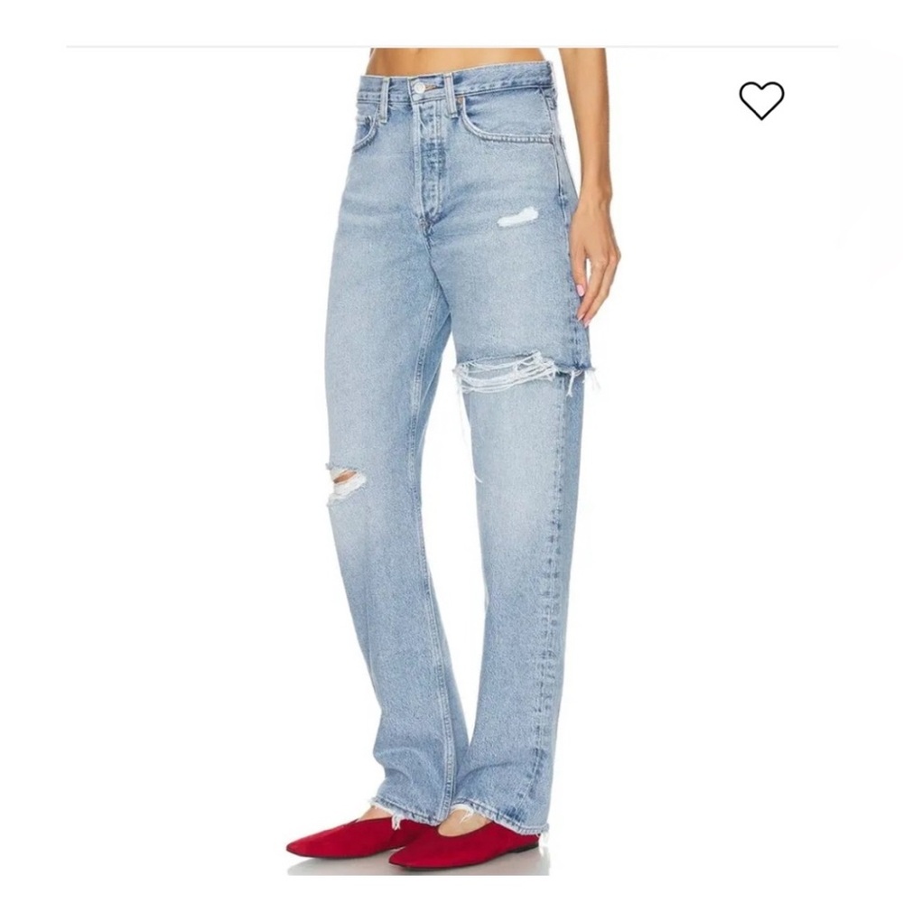 NWT AGOLDE Amryn Boyfriend Jeans in Release. Size 27.
